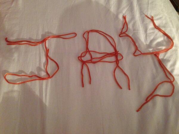 riacordier's tweet image. @MrJayCrosby #SweetNames #StrawberryLaces 😊