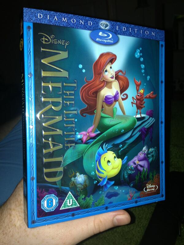 TomorrowlandTV's tweet photo. Just bought this on blu-ray, now I have the 2disc DVD and diamond edition bluray. #Disney #thelittlemermaid #bluray http://t.co/jO49ubm6ps