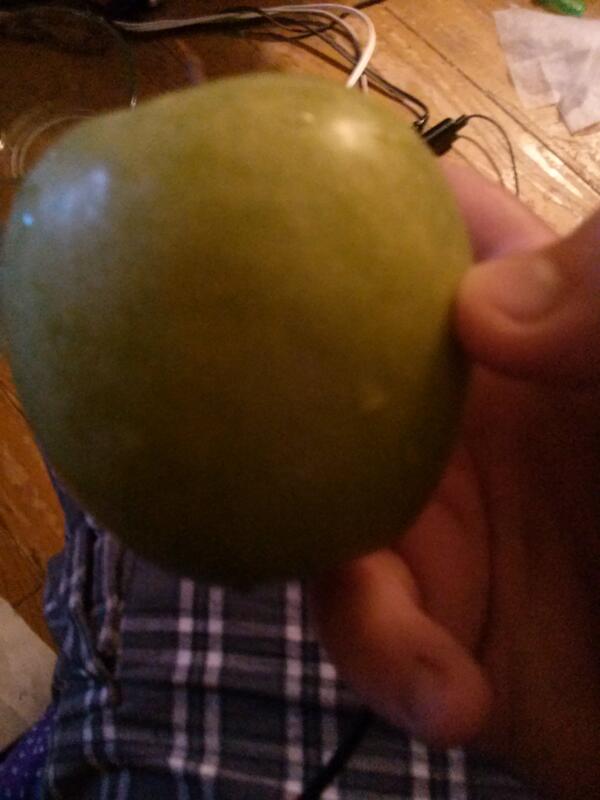 GrooverJosh's tweet image. I took a random pic of the apple I am eating to no reason while watching adventure time:p