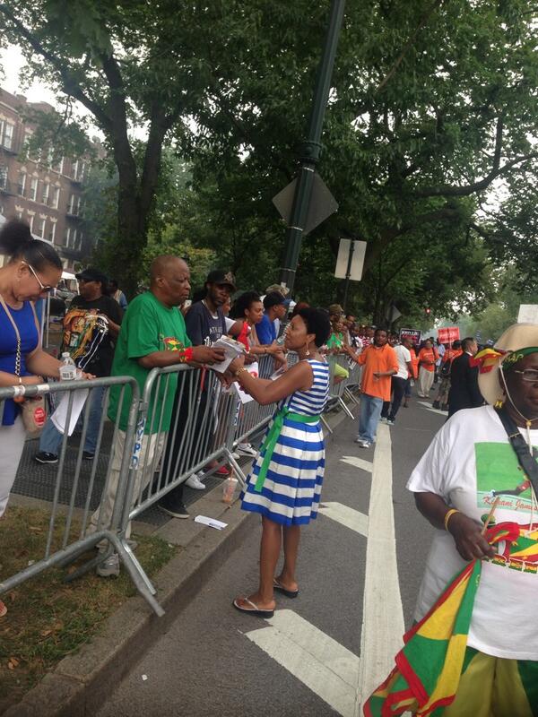 The energy at the parade today was amazing