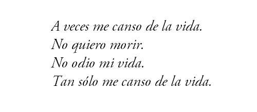 Simplemente, estoy cansado