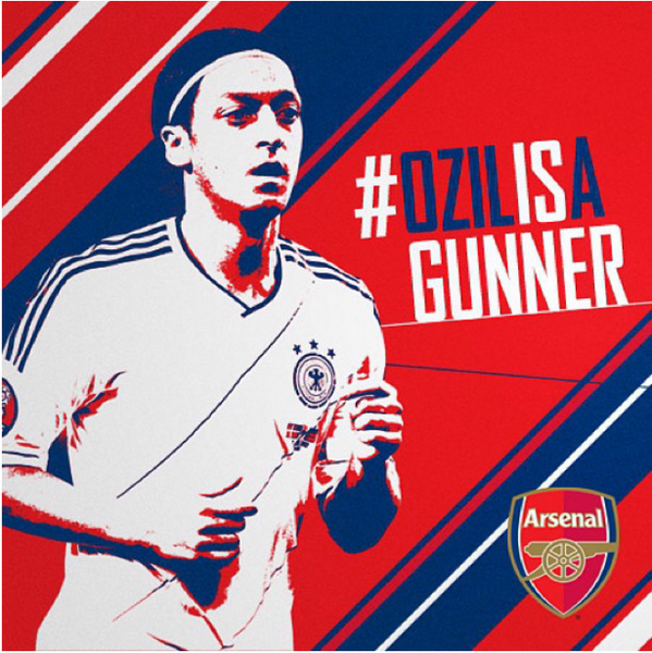 rhiedz's tweet photo. @MesutOzil1088 is a Gunner @Arsenal http://t.co/0OFELTuPbf