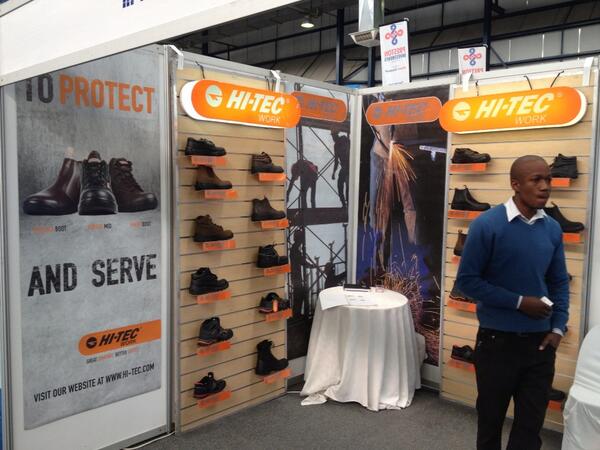 Wingnut_Kruger's tweet photo. Its show time. Our shoes working as hard as you do #electramining #hitec http://t.co/A8ErdfvVz4