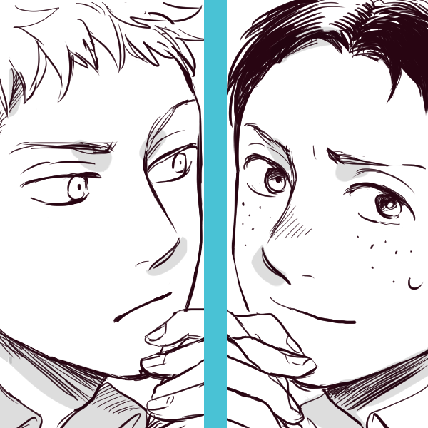 ウヅキさん(@uzukisingekiaka)#RTしてくれた人のアイコンを自分の絵柄で描く 