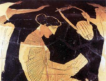 The ancient poetess Sapfo