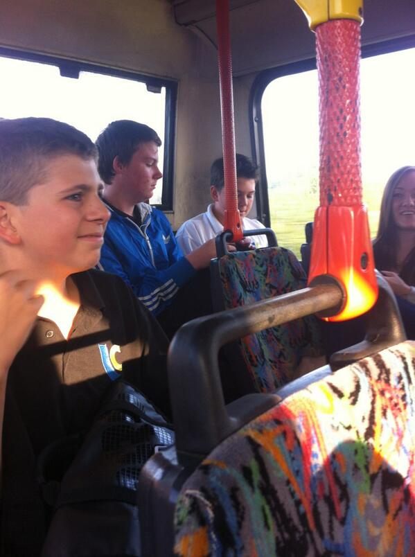 DanEllingworth's tweet image. Year 10&apos;s invading the back of the bus. Should be downstairs the rats. #followthesystem