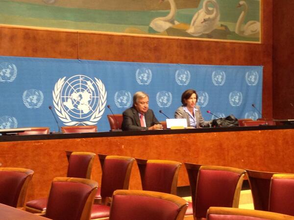 "2 million individual stories, 2 million responsibilities for the int'l community" says HC Guterres #syria