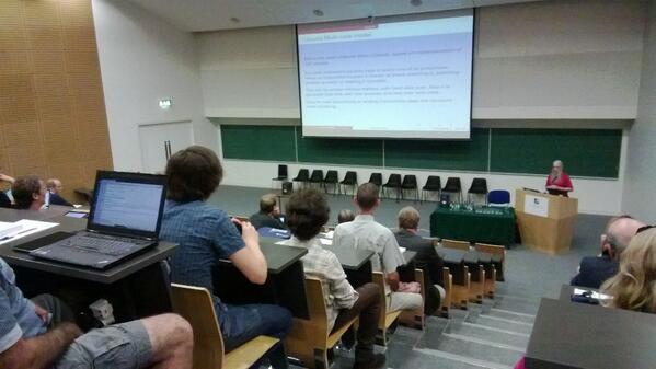 John ffitch gives first keynote on parsllel audio computing at #DAFx-13