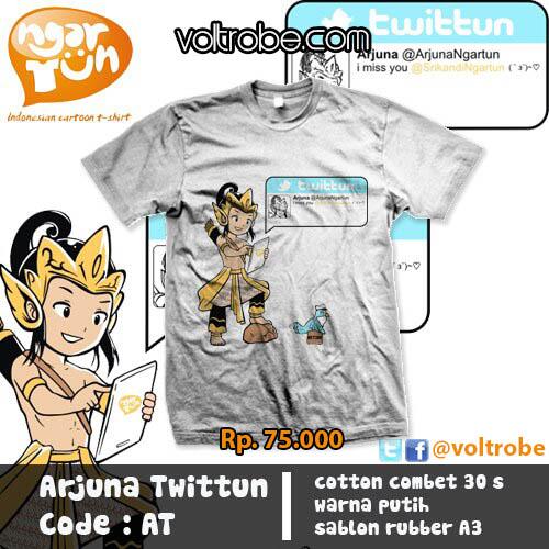 Voltrobe's tweet photo. Arjuna Twittun | Soft Combed 30s | Putih &amp; Biru Sedang | Rp 75.000 tnp ongkir | S,M,L,XL,3L | http://t.co/oKvLRu1BI2 http://t.co/i4KlCfzG9d