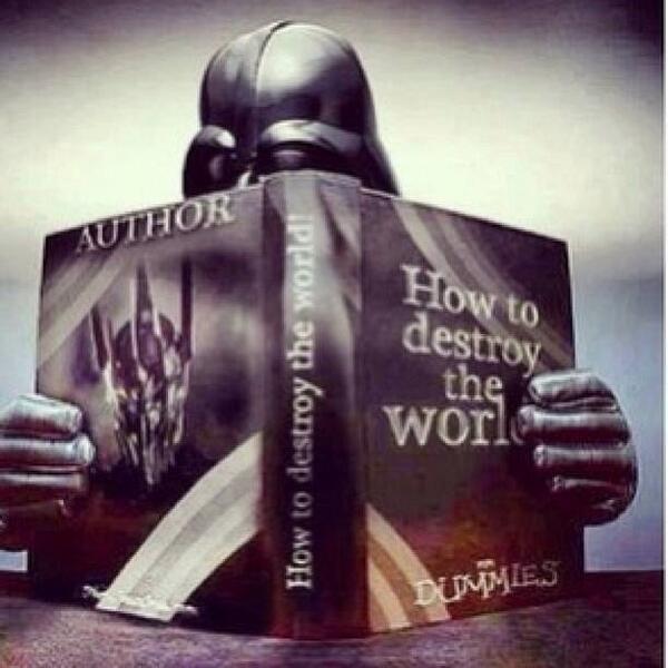 SpotinLondon's tweet photo. Love it! #Vader #sauron #starwars #lotr http://t.co/ayGnqtUO7W
