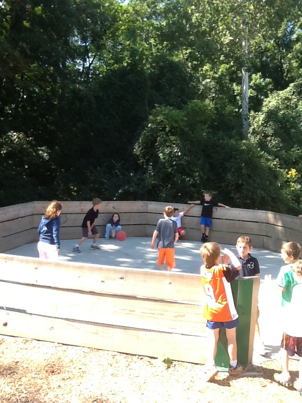 Our 3rd grade students play GaGa at recess.  One of their favorite activities at recess.