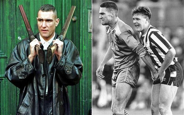 TrueTweets2013's tweet image. Vinnie Jones forever a hard man. #Hard #England
