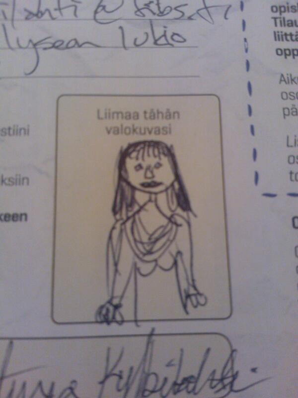 AnselminaK's tweet image. Awww my artsy genius @florenceslover just did a portrait of me. She's got talent. #econlessons