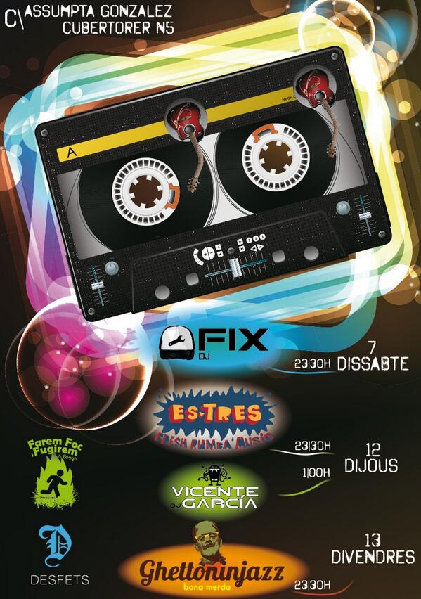 penya_FFF's tweet photo. Planing dels DJ's i concerts de @penya_FFF i @PenyaDesfets #penyesborriana2013 #peñes2013 http://t.co/ucwyM1IAAd