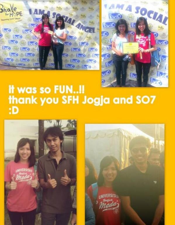 ruthaudya's tweet photo. I love that Sunday! Thank you @shaveforhope @SFH_jogja @Duta507 @Erosscandra 😁😁 http://t.co/iwF3eJKRV9