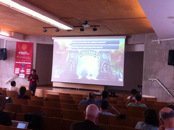 essir2013's tweet photo. Milad Shokouhi, FDIA Keynote Speech: Recipes for PhD #essirgranada http://t.co/AxvcD2Wwfm