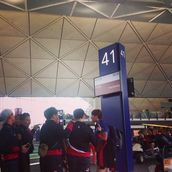 HK Women's 15s side are off to Almaty (KAZ) for their #WRWC2014 qualifier, they play Japan tomorrow. #GoodLuck #HKRM