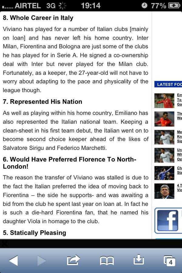 waleOG's tweet image. Still on sirigu and viviano #secondChoice