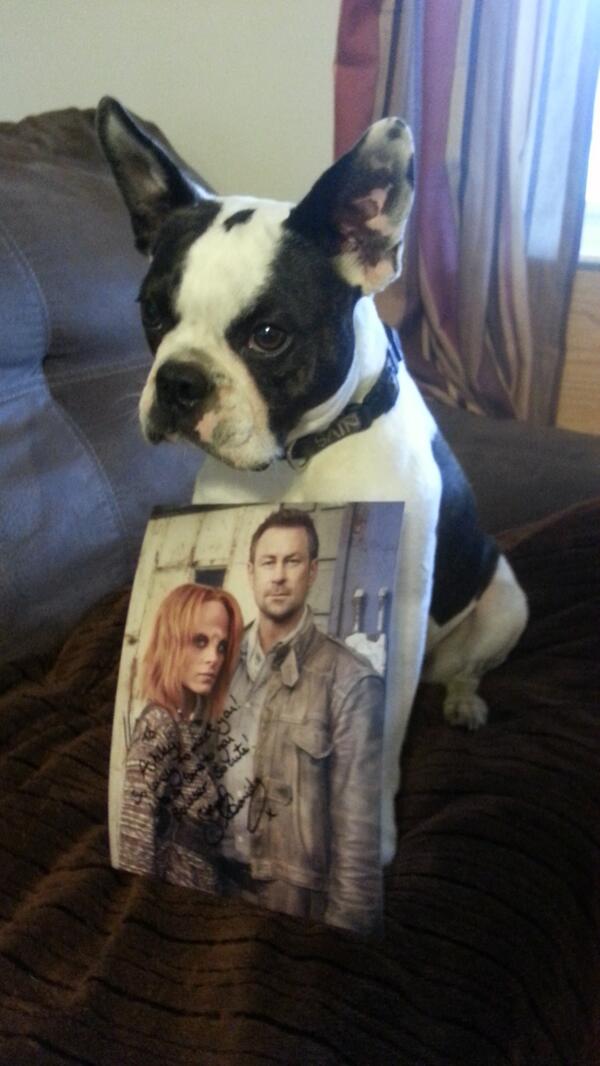 asholeeu's tweet photo. @StephLeonidas Talking to u was like catching up with a old friend. Bowser loves his autograph.. :) http://t.co/kXnrq0GA1W