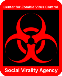 FREE ZOMBIE BIOHAZARD STICKER - Zombie Chicken Stretch bonus #Zombies #ZombieChickenProject kck.st/17A6QOW