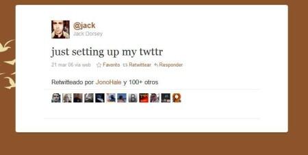 Kurioseando's tweet photo. Este es el primer tweet de la historia enviado el 21 de marzo de 2006 a las 12.50 pm, por el creador de Twitter http://t.co/9z12GLEX10