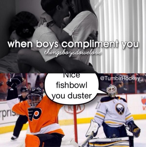 TumblrHockey_'s tweet image. When boys compliment you