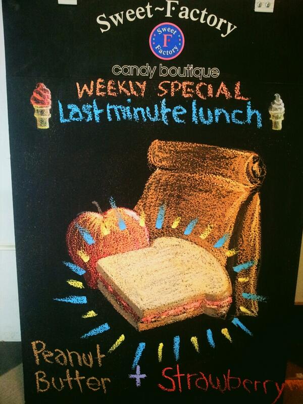 Waking up late usually means the last minute lunch... now in #icecream form!

#yyc #candy #PBJ #weekly_special