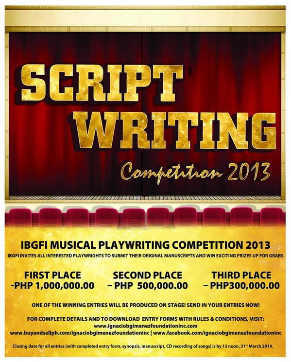 parkerlewis56's tweet image. @suncelltweets Join #ScriptWritingCompetition n #WinexcitingPrices visit ignaciobgimenezfoundationinc.com 4mor dtails. RT plz