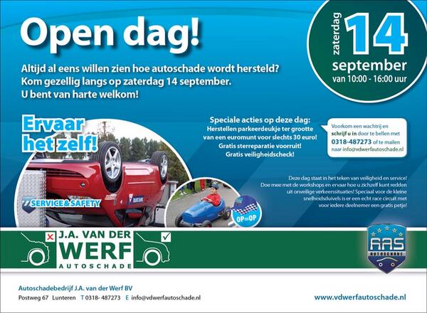 Open dag 14 september! #AAS
