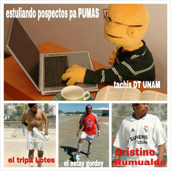 ricasttle's tweet photo. @Tachidito10 Tachis para DT de PUMAS... http://t.co/4xUKnA6gVX