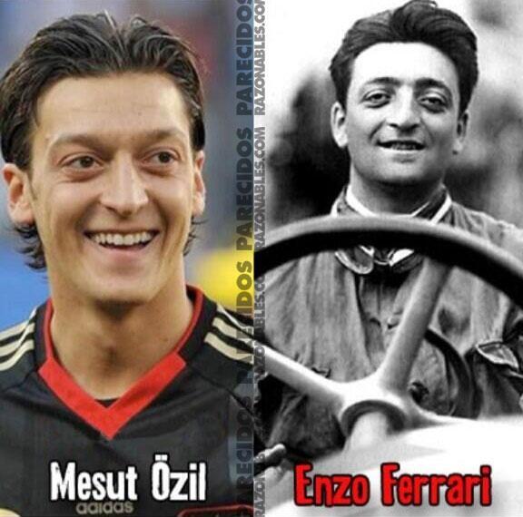 X 上的 G3l0us 💢🦂：「“@SonParecidos: Mesut Özil y Enzo Ferrari