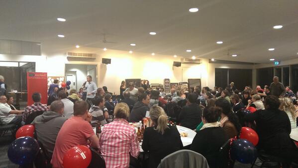 PRDBallarat's tweet photo. Chris Leonard on Friday night at a charity auction for Creswick Primary School http://t.co/0S6S8g4cbv