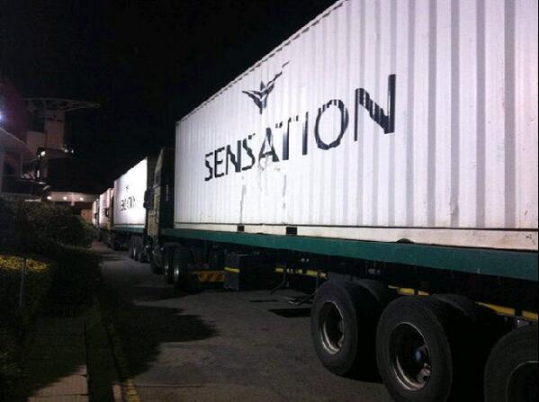 Set up has begun for sensations.... Whoop whoop