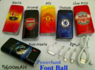 Powerbank Karakter club bola Kesayangan....Minat cHat me.....Pin : 26d1d0f0, WhatsApp : 0857-14980389..