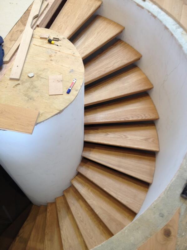 InwoodDevelop's tweet image. Spiral treads in-wood