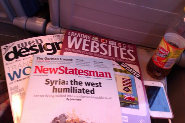 mynamesdot's tweet image. Got something to read on my way back from London #NewStatesman #CreatingWebsites @WebDesignerMag