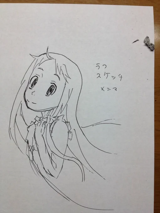 忙しいので一発10分ラフスケッチ。 