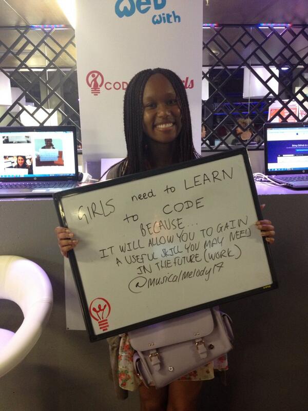 nodunayo's tweet image. Having a great time at Campus Party with the #INeedToLearnToCode campaign. #codefirstgirls