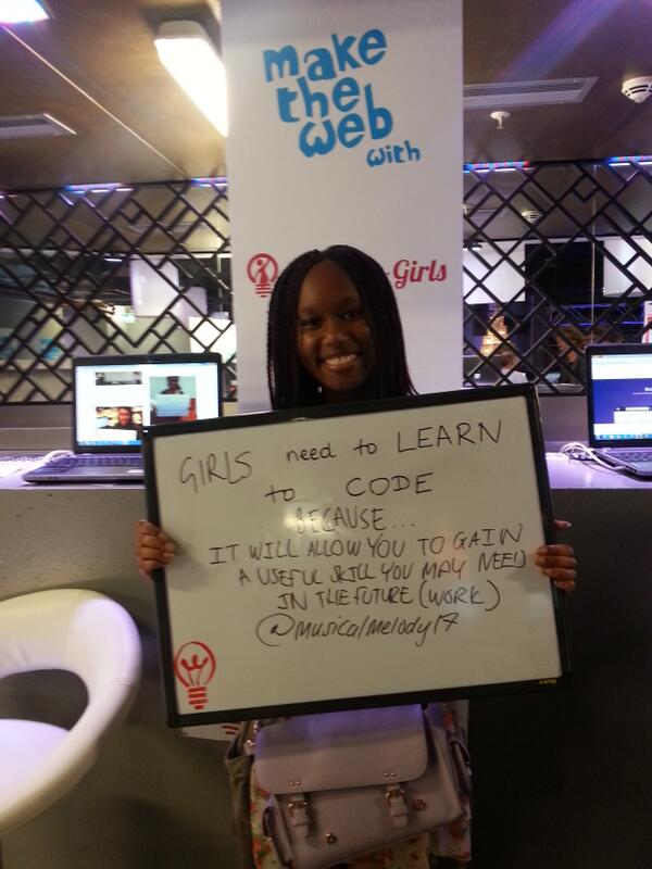 join_ef's tweet image. .@musicalmelody17 says girls need to learn to code because it will give you a useful skill #ineedtolearntocode