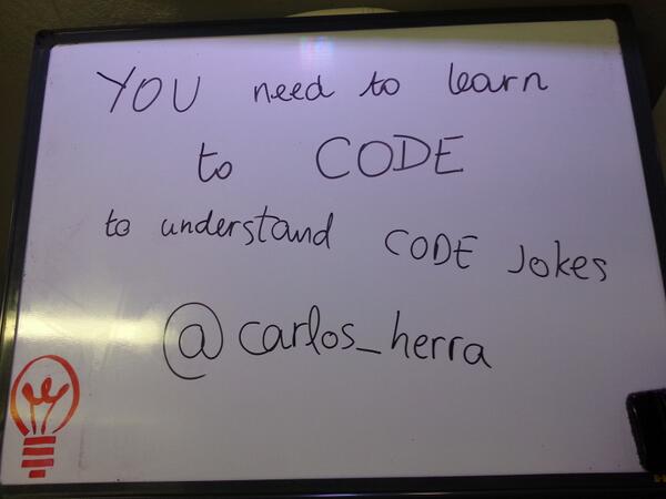 join_ef's tweet image. #Ineedtolearntocode to understand code jokes! #campuseros