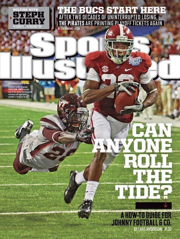 SabanSays's tweet photo. Alabama is on the cover of SI. Must be Wednesday. #RollTide http://t.co/XDicULy3IK