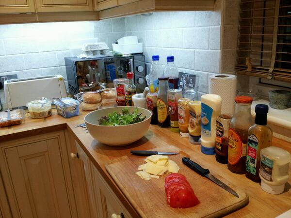 MyJaike's tweet photo. BBQ at MyJaike HQ.   "Gimme that toficken" http://t.co/KpLwO4yCqX