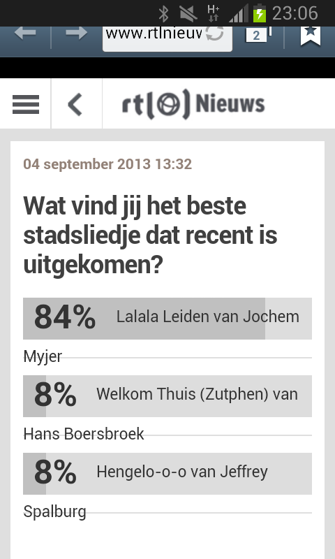 DeTroubadour's tweet photo. @jochemmyjer Volgens mij is het overduidelijk wie het beste stadsliedje heeft :-) http://t.co/gacnvkELGF