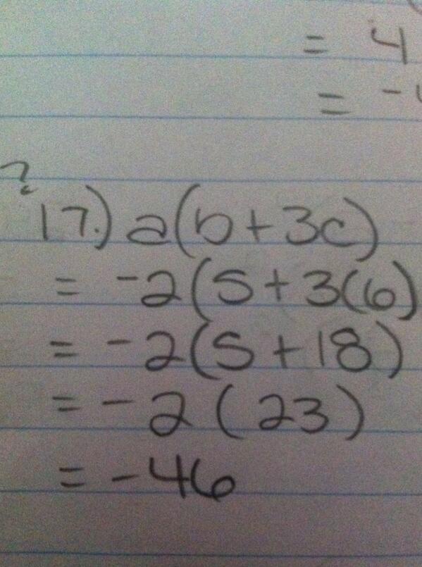 X_oTati's tweet photo. Help! What am I doing wrong? The book says the answer is 14. @TKTutoring http://t.co/pvZyHthvv5