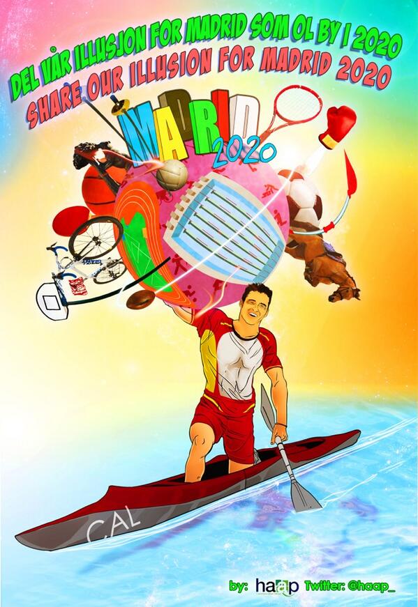 <a href="/DavidCal1/">David Cal</a> desde Haap #Norway te mandamos está ilustración de apoyo a la candidatura #Madrid2020 . Vamos Madrid!