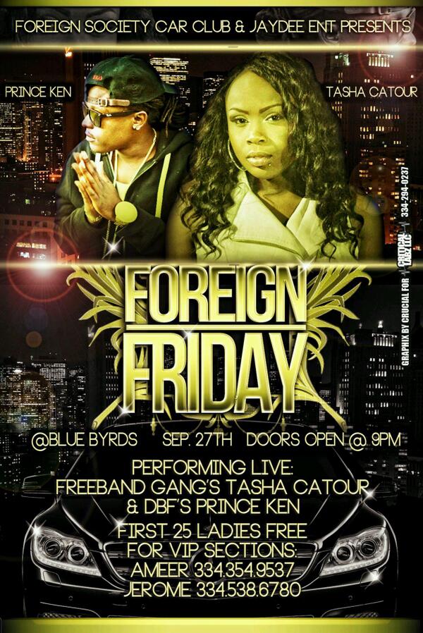 tia_mack's tweet photo. Come turn up with Tasha Catour and Prince performing Live at Blue Byrd's on Sept 27th!!!  First 25 Ladies free http://t.co/rreYhCjNBP