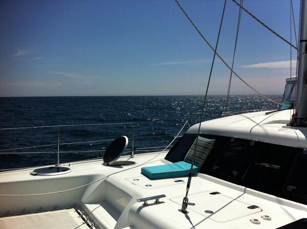 SalesContractor's tweet image. Thinking of my favourite spot on the foredeck - single handing from Plymouth - great sailing not fast but special .