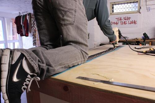 Strayful's tweet photo. twerking it while we cut. if that's not #strayful, I dunno man... http://t.co/c2v7h3Ykpi
