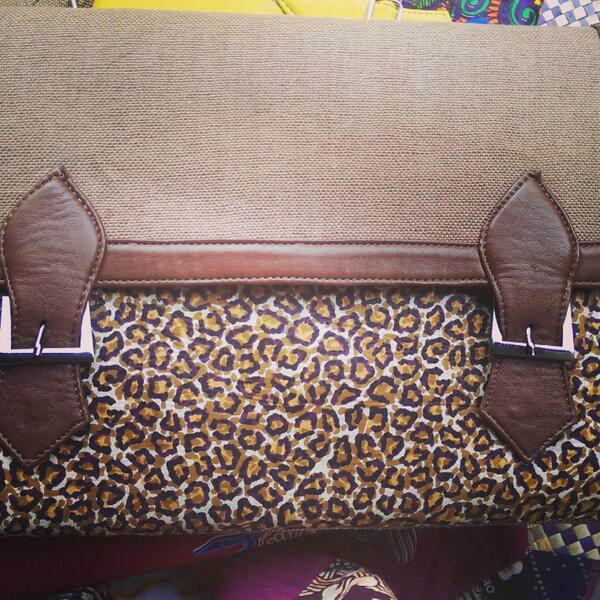 greenbee89's tweet photo. The BIIKA oversized animal print and sisal oversized clutch.. http://t.co/bULIDu73gp