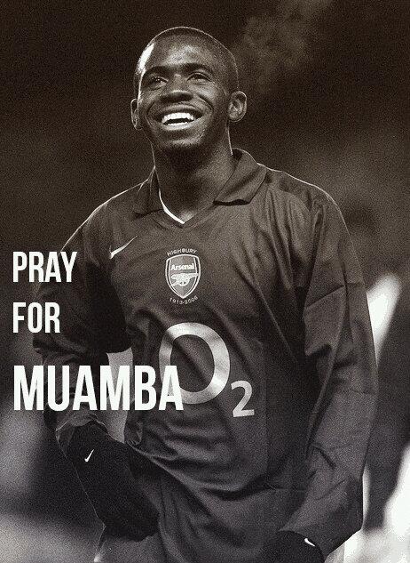 cokarigustama's tweet image. For a LEGEND of Arsenal #PrayForMuamba